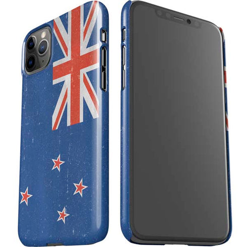 New Zealand Flag Distressed iPhone 11 Pro Max Lite Case